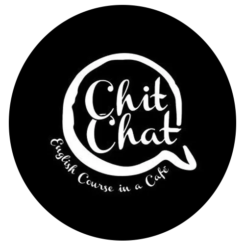 Chitchat English Coourse in a Cafe Logo