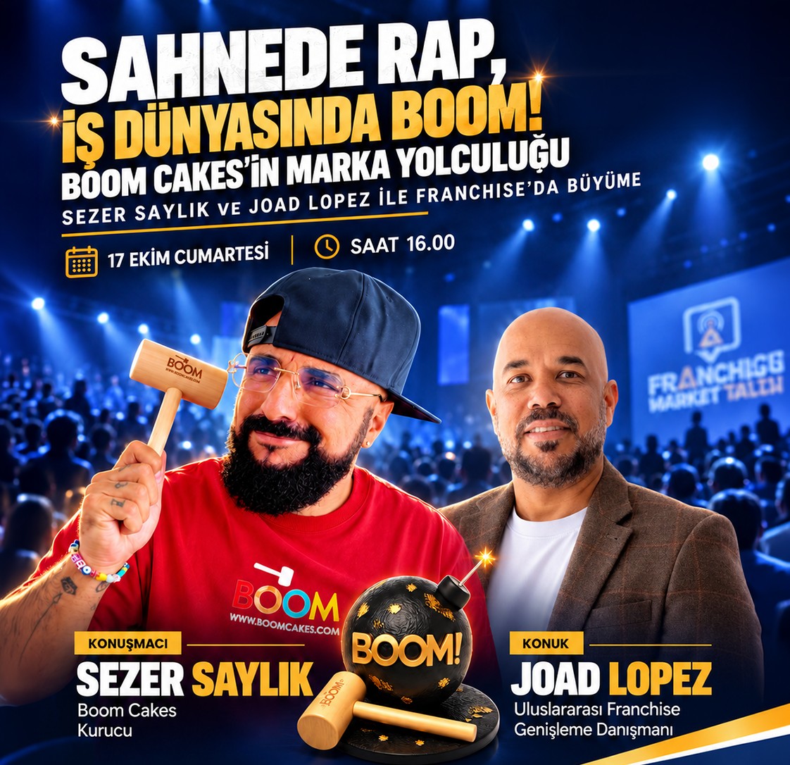 Sahnede Rap, İş Dünyasında Boom! Boom Cakes’in Marka Yolculuğu – Sezer Saylık ve Joad Lopez ile Franchise’da Büyüme
