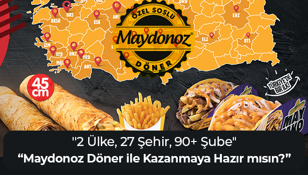 Maydonoz Döner ile Kazanmaya Hazır mısın? - "2 Ülke, 27 Şehir, 90'dan Şube"
