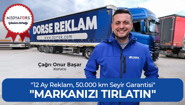 MARKANIZI TIRLATIN,365 Gün 7/24 Hem Sabit, Hem Hareketli Tır Dorselerinde Reklam - "12 Ay Reklam, 50.000 km Seyir Garantisi"