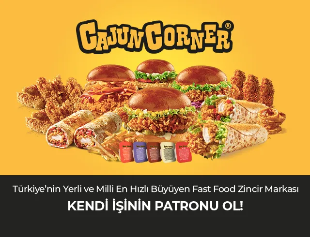 Türkiye'nin Yerli ve Milli En Hızlı Büyüyen Fast Food Zincir Markası ile KENDİ İŞİNİN PATRONU OL!